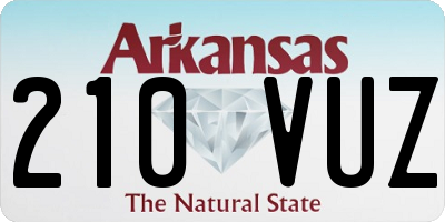 AR license plate 210VUZ
