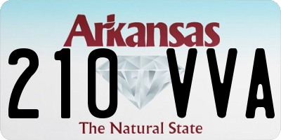 AR license plate 210VVA