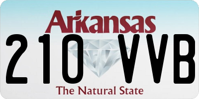 AR license plate 210VVB