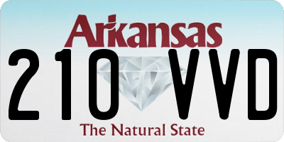 AR license plate 210VVD