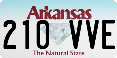 AR license plate 210VVE