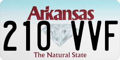 AR license plate 210VVF
