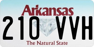AR license plate 210VVH