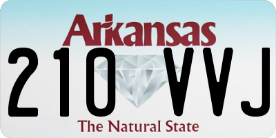 AR license plate 210VVJ