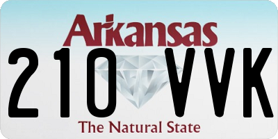 AR license plate 210VVK