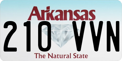 AR license plate 210VVN