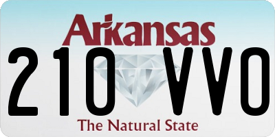 AR license plate 210VVO