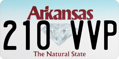 AR license plate 210VVP