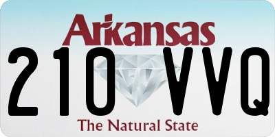 AR license plate 210VVQ
