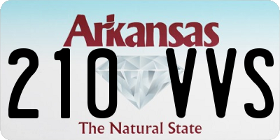 AR license plate 210VVS