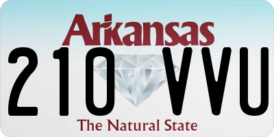 AR license plate 210VVU