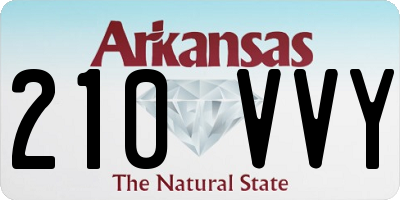 AR license plate 210VVY