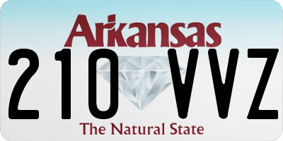AR license plate 210VVZ
