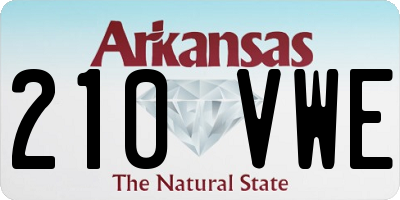 AR license plate 210VWE