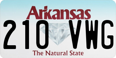 AR license plate 210VWG