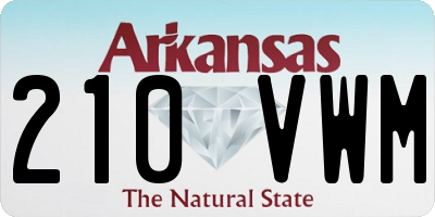 AR license plate 210VWM
