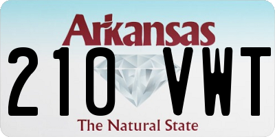 AR license plate 210VWT