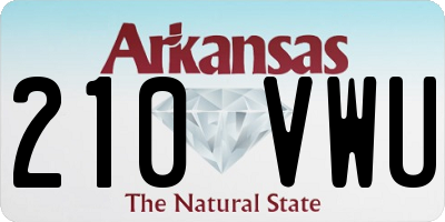 AR license plate 210VWU