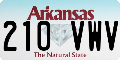 AR license plate 210VWV