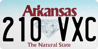 AR license plate 210VXC