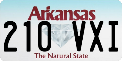 AR license plate 210VXI