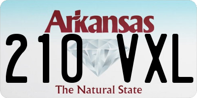 AR license plate 210VXL
