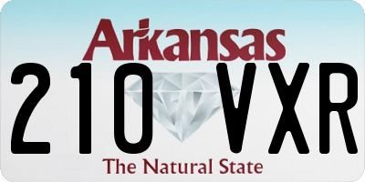 AR license plate 210VXR