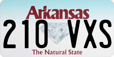 AR license plate 210VXS