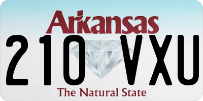 AR license plate 210VXU