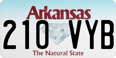 AR license plate 210VYB