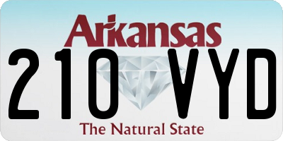 AR license plate 210VYD