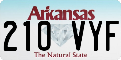 AR license plate 210VYF