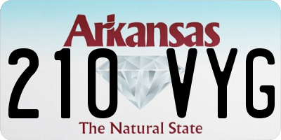 AR license plate 210VYG