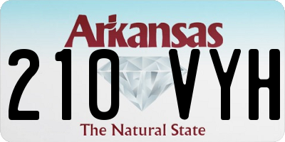 AR license plate 210VYH