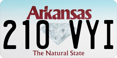 AR license plate 210VYI