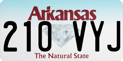 AR license plate 210VYJ