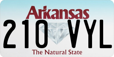 AR license plate 210VYL