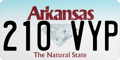 AR license plate 210VYP