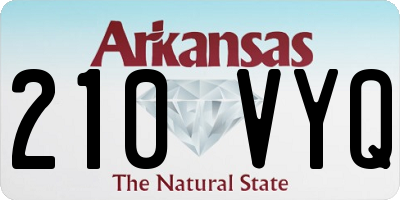 AR license plate 210VYQ