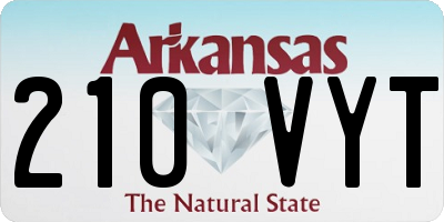 AR license plate 210VYT