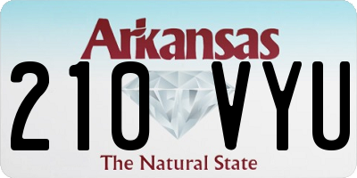 AR license plate 210VYU