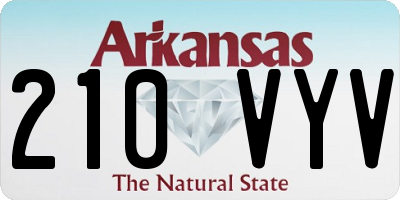 AR license plate 210VYV