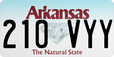 AR license plate 210VYY