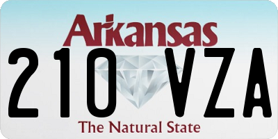AR license plate 210VZA