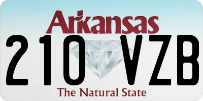 AR license plate 210VZB