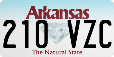 AR license plate 210VZC