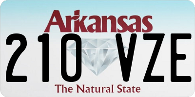 AR license plate 210VZE