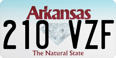 AR license plate 210VZF