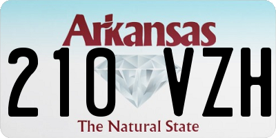 AR license plate 210VZH