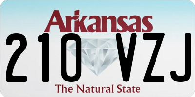 AR license plate 210VZJ